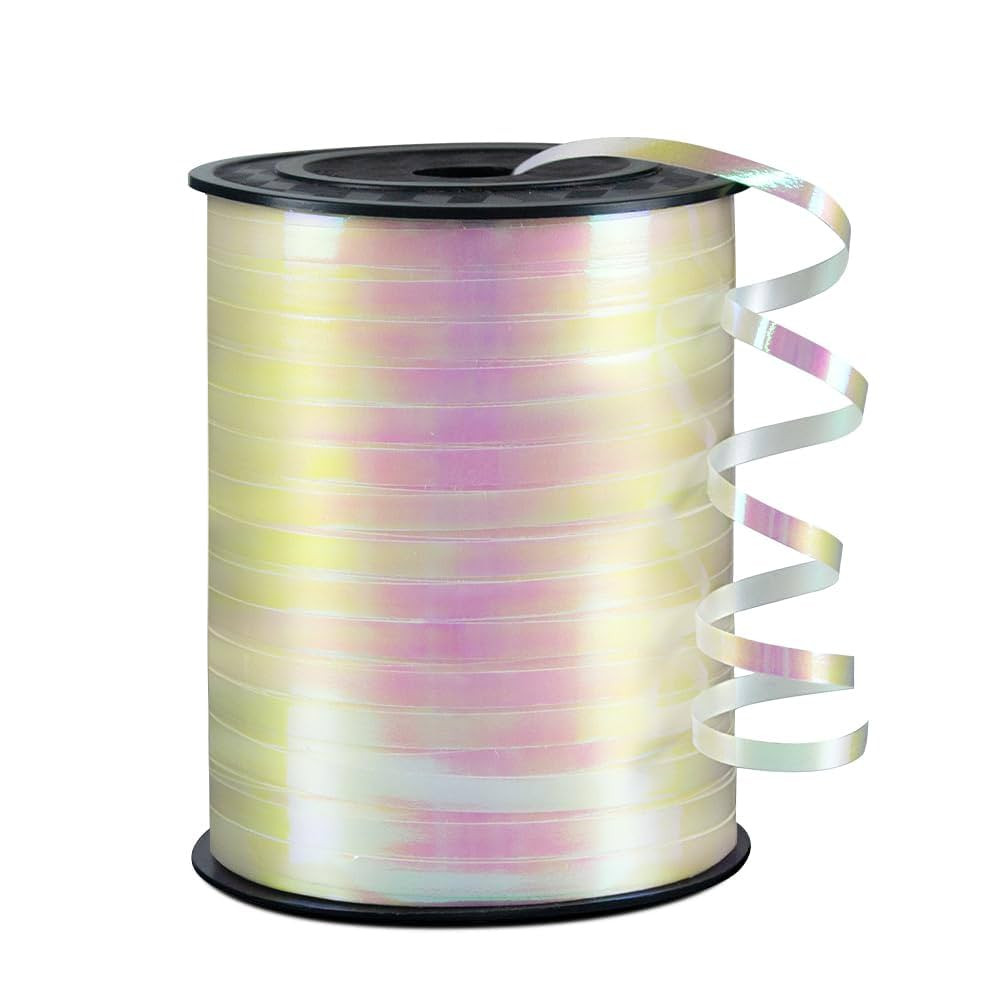 White Gradient Curling Ribbon, 1/5" Wide x 500 Yards Christmas Curling Ribbons for Gift Wrapping,... | Amazon (US)