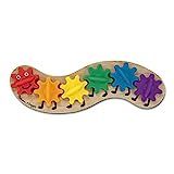 Melissa & Doug Rainbow Caterpillar Gear Toy With 6 Interchangeable Gears | Amazon (US)