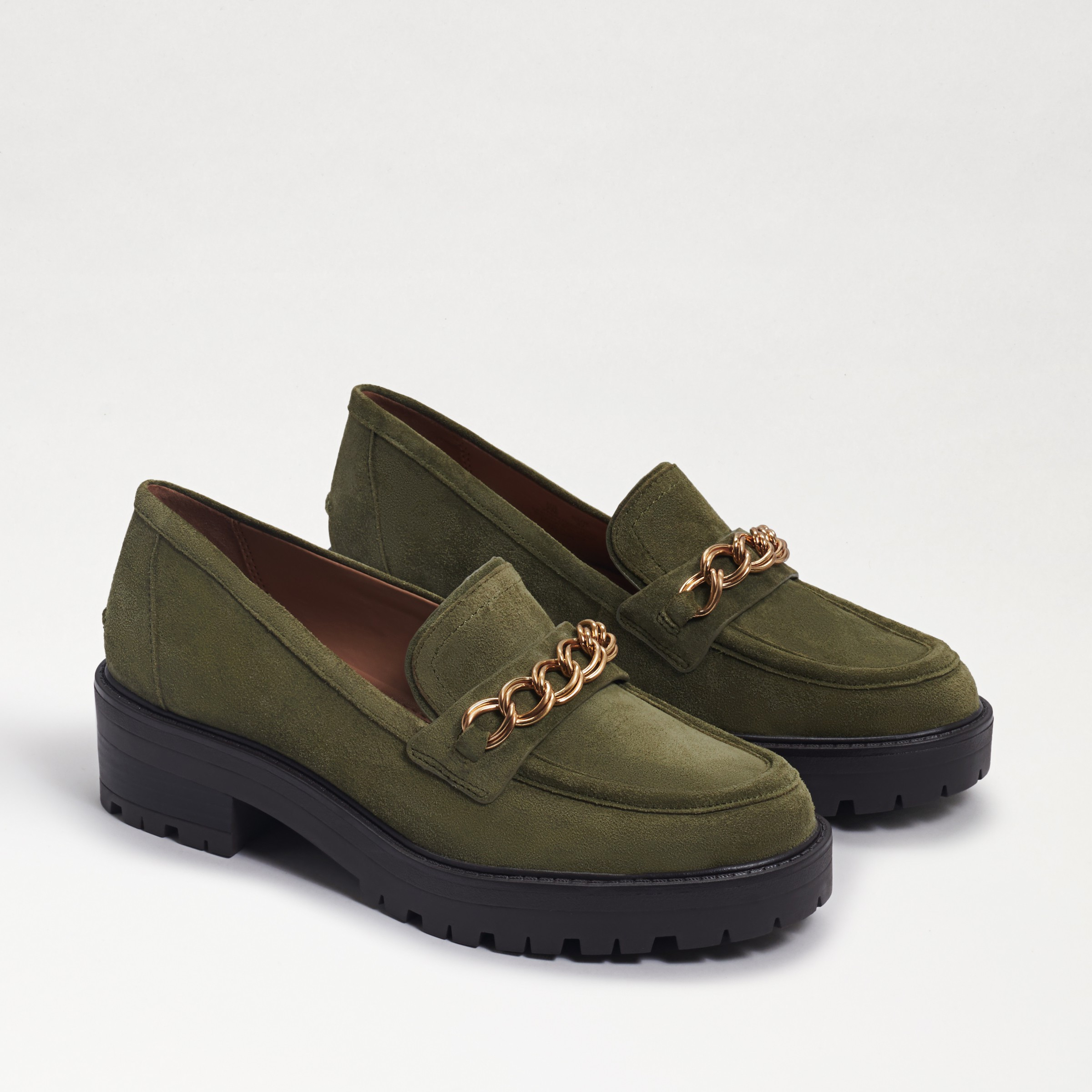 Sam Edelman Taelor Lug Sole Loafer Tuscan Olive Suede 10.0 | Sam Edelman