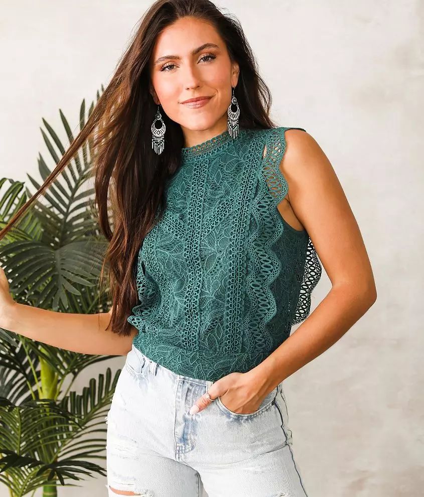 Crochet Lace Tank Top | Buckle