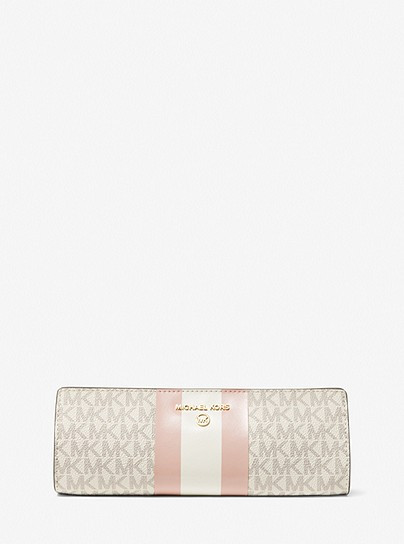 Small Logo Stripe Pencil Case | Michael Kors US