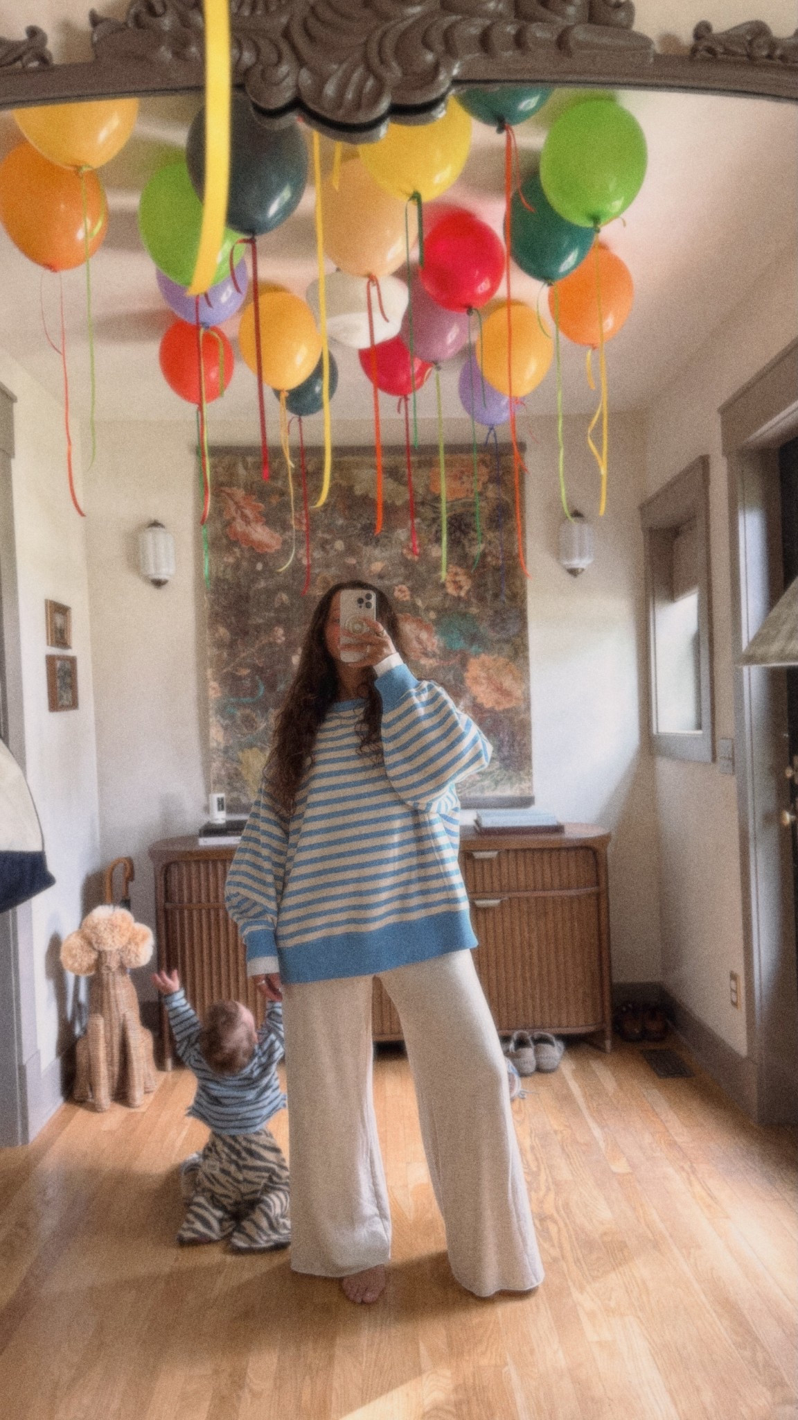 OOTD! Loooove this sweatshirt from aerie! Linking Judahs fit too  ◡̈ 

#LTKootd #LTKmomlife