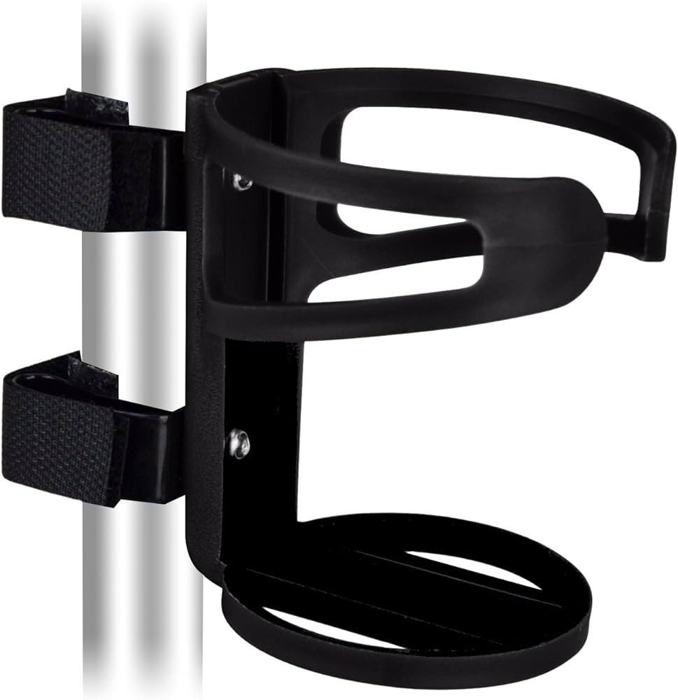 Universal Cup Holder for Walkers, No Screws Required Adjustable for Most Kind Stroller, Wheelchai... | Amazon (US)