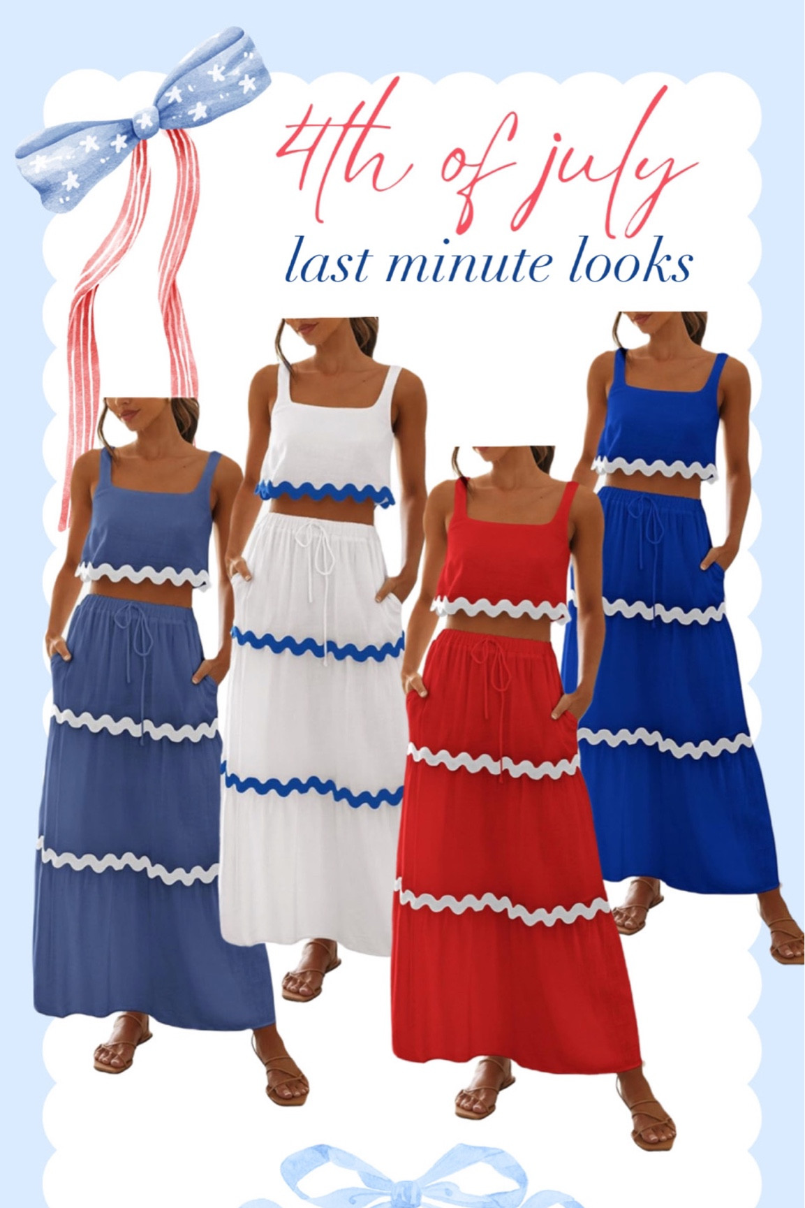 Last minute 4th of July outfit ideas! All options should be here before the 4th if you order today!

#LTKStyleTip #LTKFindsUnder100 #LTKSeasonal