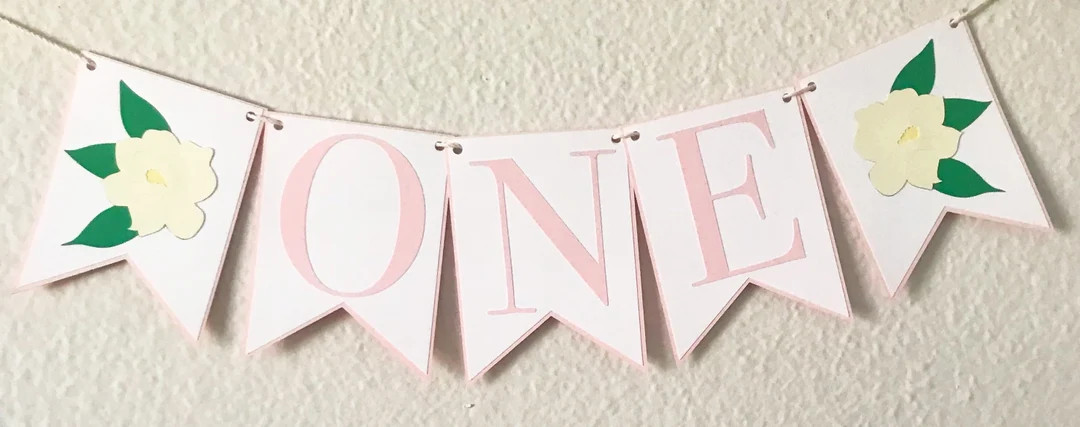Magnolia High Chair Banner Sweet Magnolia Birthday Party Banner, Southern Belle First Birthday - ... | Etsy (US)
