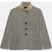 Zara - Zw Collection Contrast Collar Plaid Blazer - Brown - Xl - Woman | Zara US