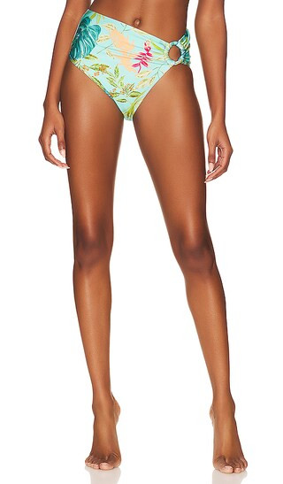 Tropicalia Mid Rise Bikini Bottom in Island Blue | Revolve Clothing (Global)