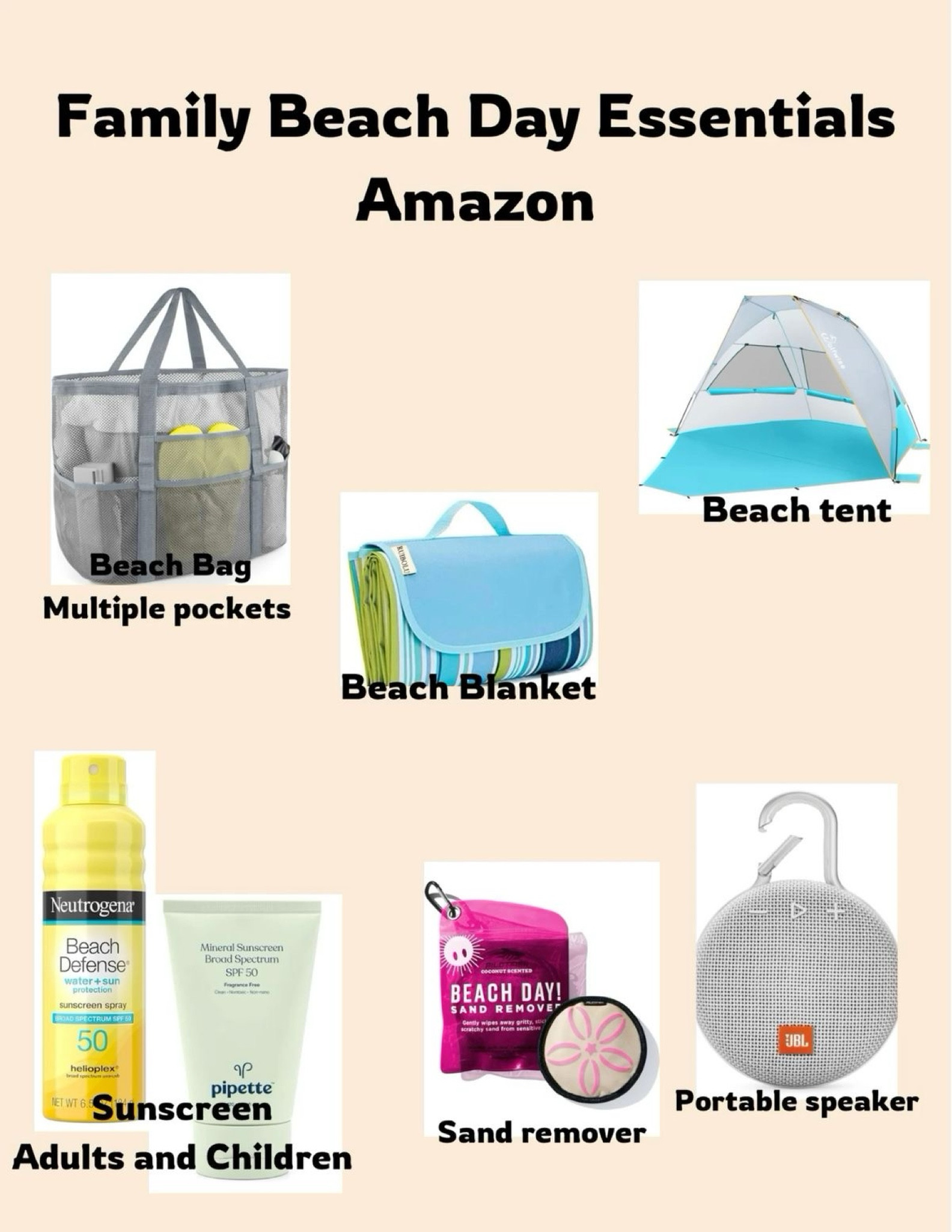 Beach day essentials 

#LTKSeasonal #LTKTravel #LTKFamily