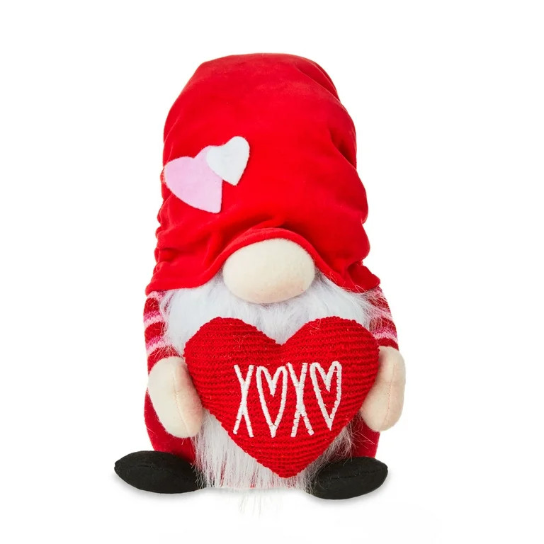 17in Valentine’s Day Plush Red Gnome, for Adult, Way to Celebrate! - Walmart.com | Walmart (US)