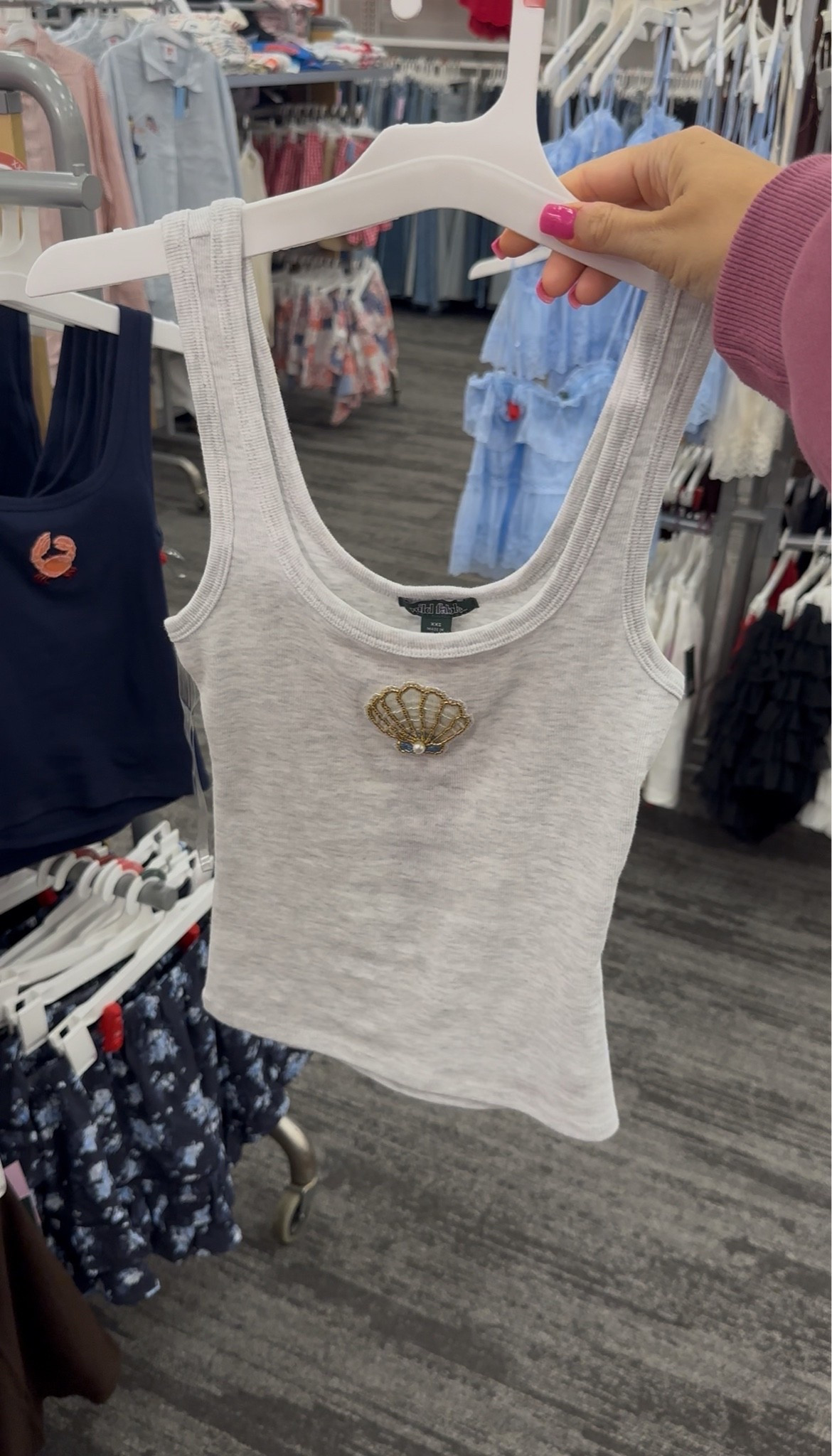 Love this grey beaded shell tank! Only $15! Ranges from sizes XXS-4X! So cute & simple for summer!

#LTKPlusSize #LTKPetite #LTKMidsize