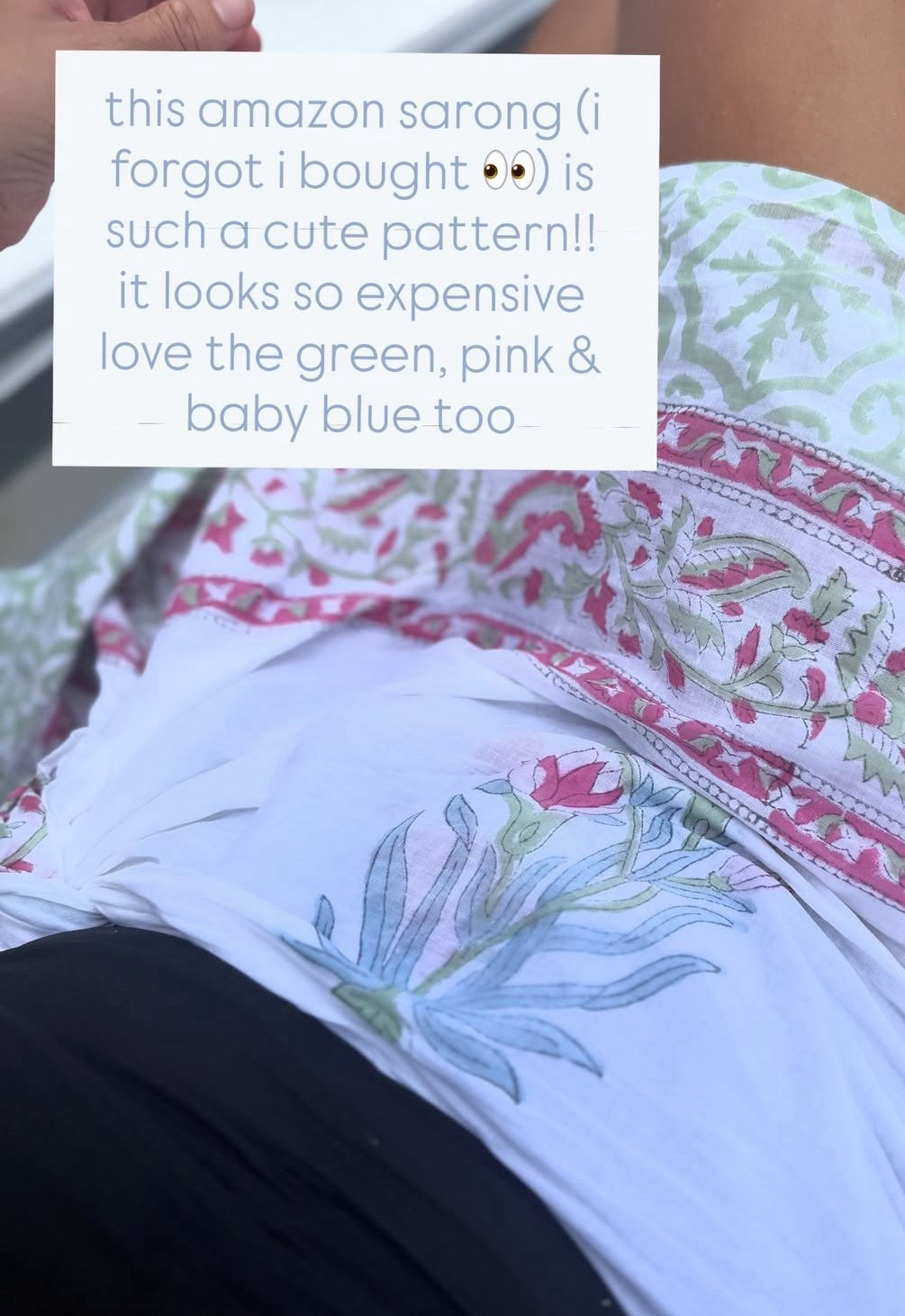 amazon has the best sarongs!!! i love this one so much  • the pattern looks so expensive! 

#LTKTravel #LTKSwim #LTKSeasonal