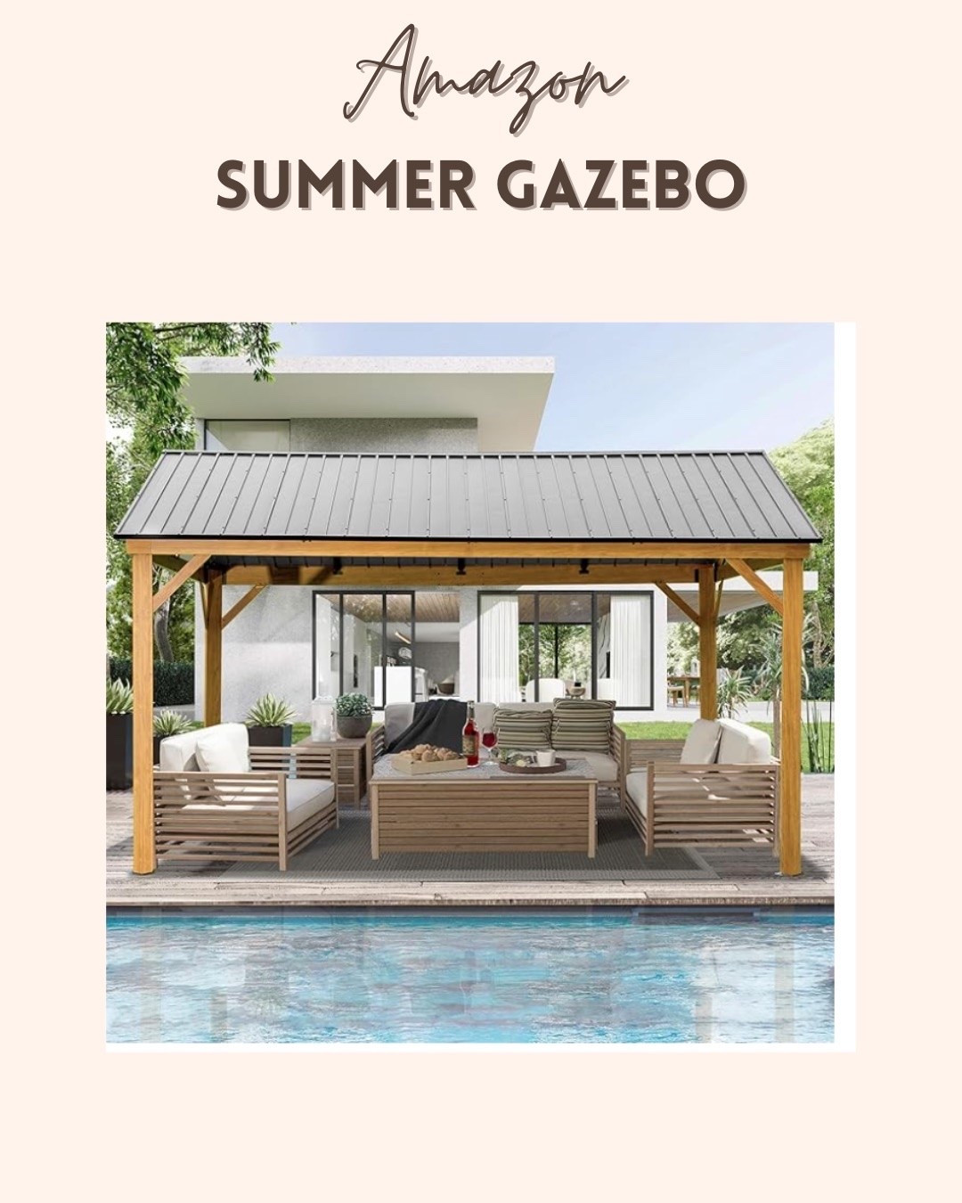 The best upgrade to your backyard would be this summer gazebo!

#LTKmomlife #LTKHome #LTKSeasonal
