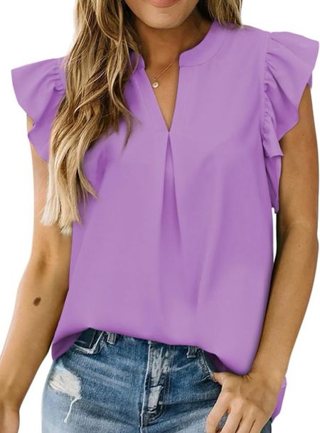 This blouse is on sale for $16 on Amazon!! Love this shade of purple. 💜 It also comes in other colors. 

#LTKsalealert #LTKFestival #LTKworkwear