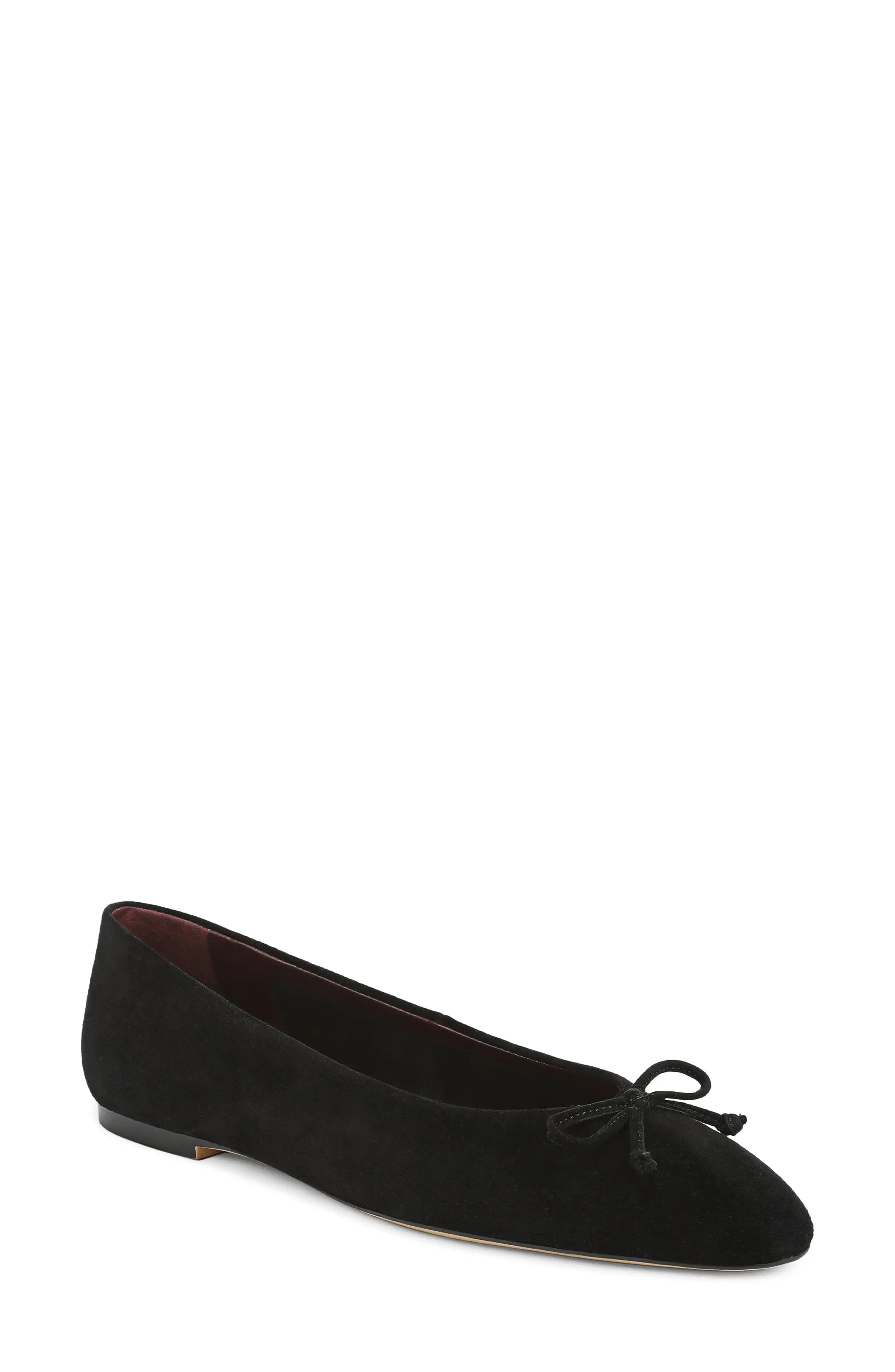 Franco Sarto Rosalee Ballet Flat in Brown Leather at Nordstrom, Size 8 | Nordstrom