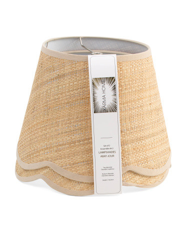 2pk Scalloped Tonal Edge Lamp Shades | Home | Marshalls | Marshalls