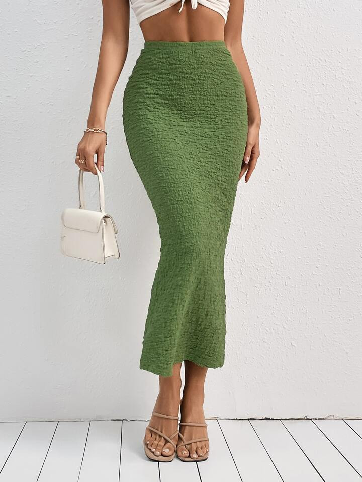 SHEIN Frenchy High Waist Pencil Skirt | SHEIN