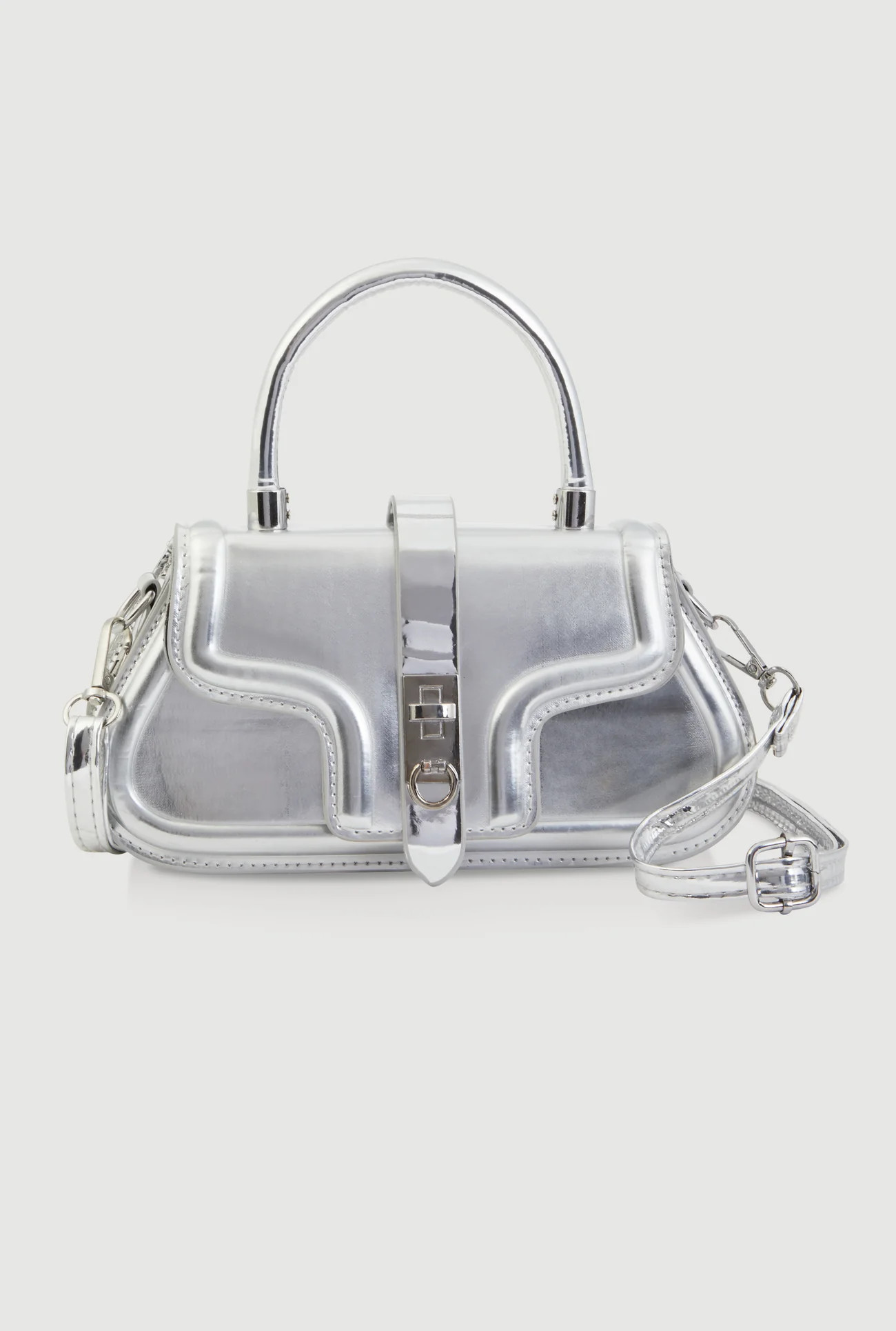 Metallic Top Handle Bag | Rainbow Shops
