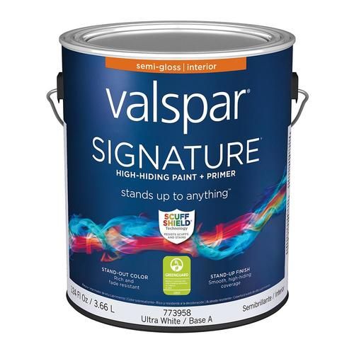 Valspar Signature Ultra White/Base A Semi-Gloss Tintable Interior Paint (Actual Net Contents: 124... | Lowe's