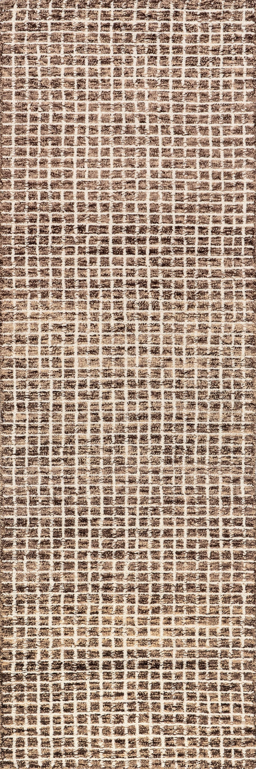 Melrose Checked Rug | Brown | Rugs USA
