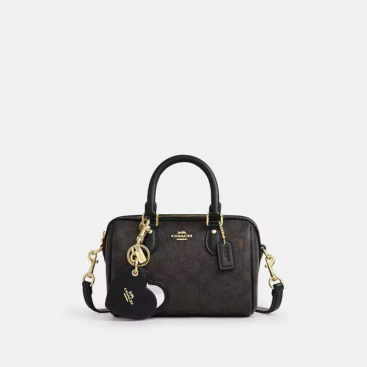 Boxed Mini Rowan Crossbody Bag And Mirror Bag Charm Set | Coach Outlet US