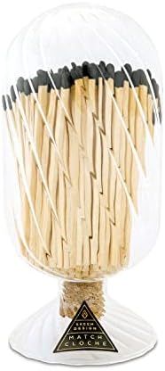 Skeem Design Glass Helix Match Cloche - Black Tipped Matches (Medium) | Amazon (US)