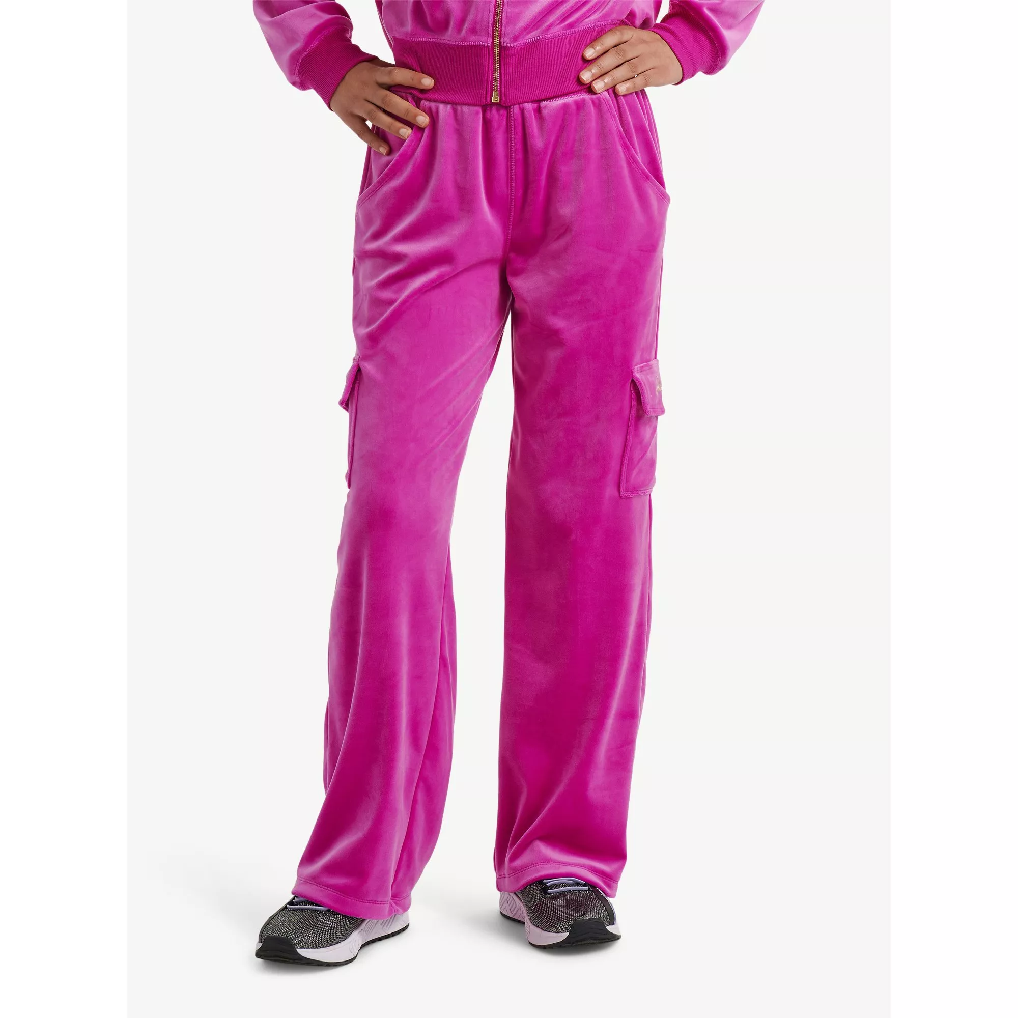 Girls' velour sweatpants