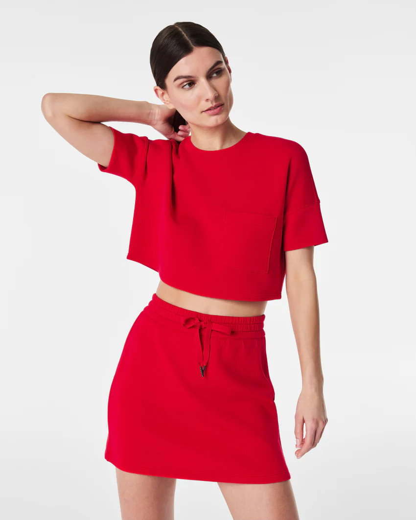 AirEssentials Cropped Pocket Tee | Spanx