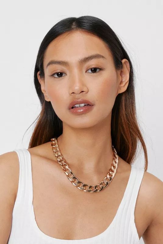 Chunky Curb Chain Necklace | Nasty Gal (US)