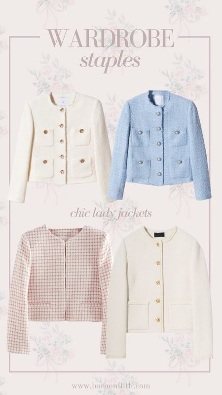 Wardrobe staple - chic lady jackets! Perfect for layering on a chilly day or on their own. Look extra chic for work or meetings. Pairs easy with jeans!

#LTKSeasonal #LTKworkwear #LTKstyletip