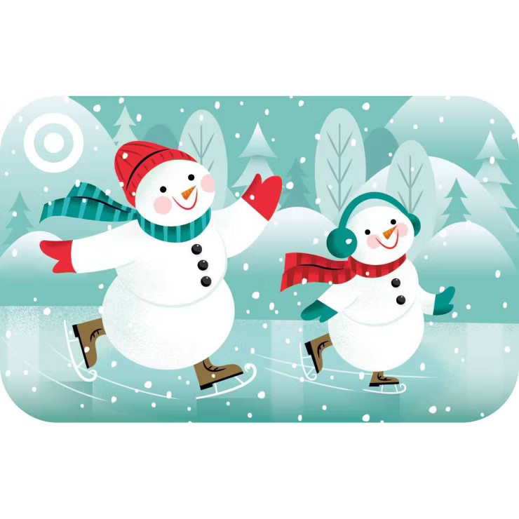 Skating Snowmen Target GiftCard | Target