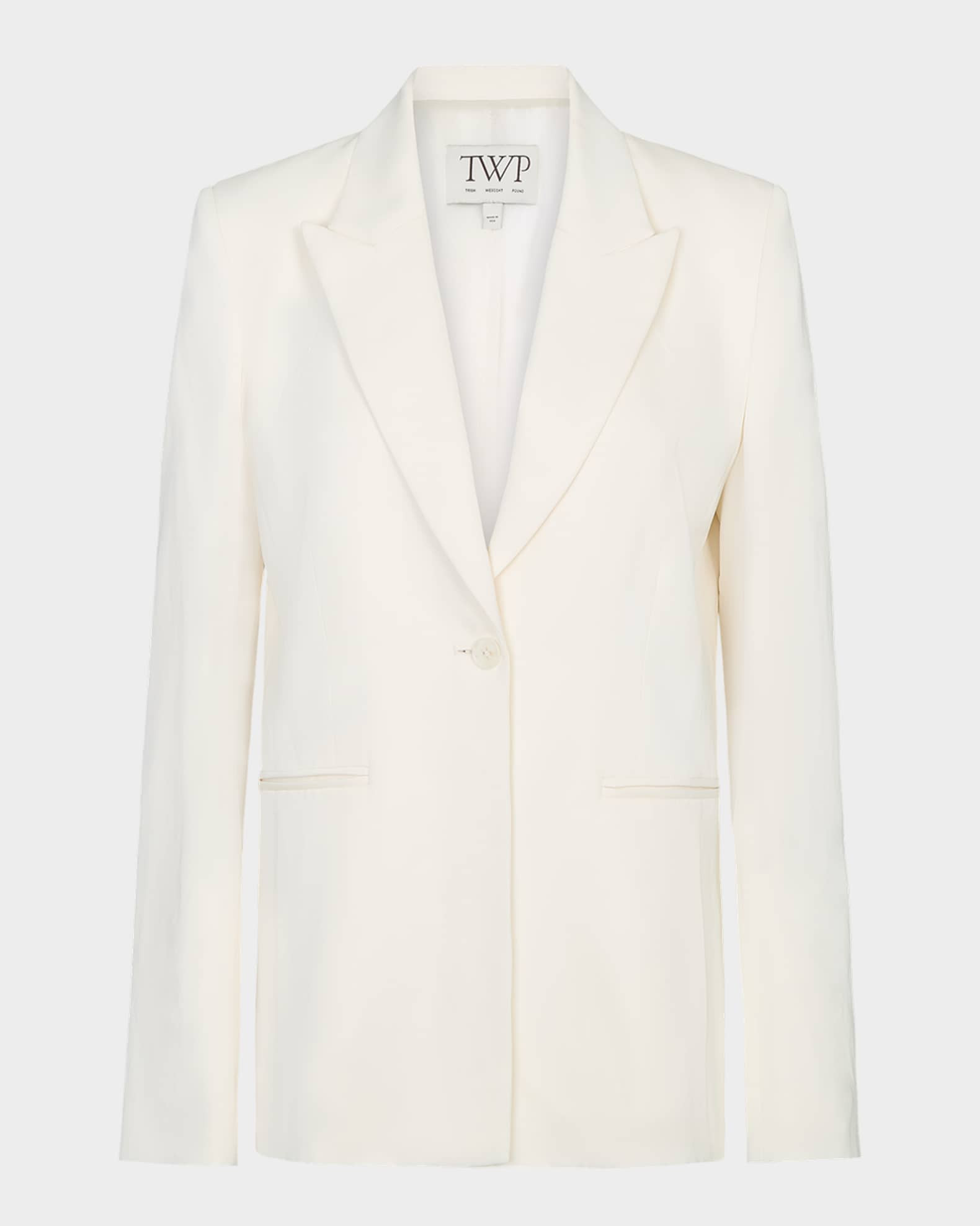 TWP Her Fit Blazer in Coated Viscose Linen | Neiman Marcus
