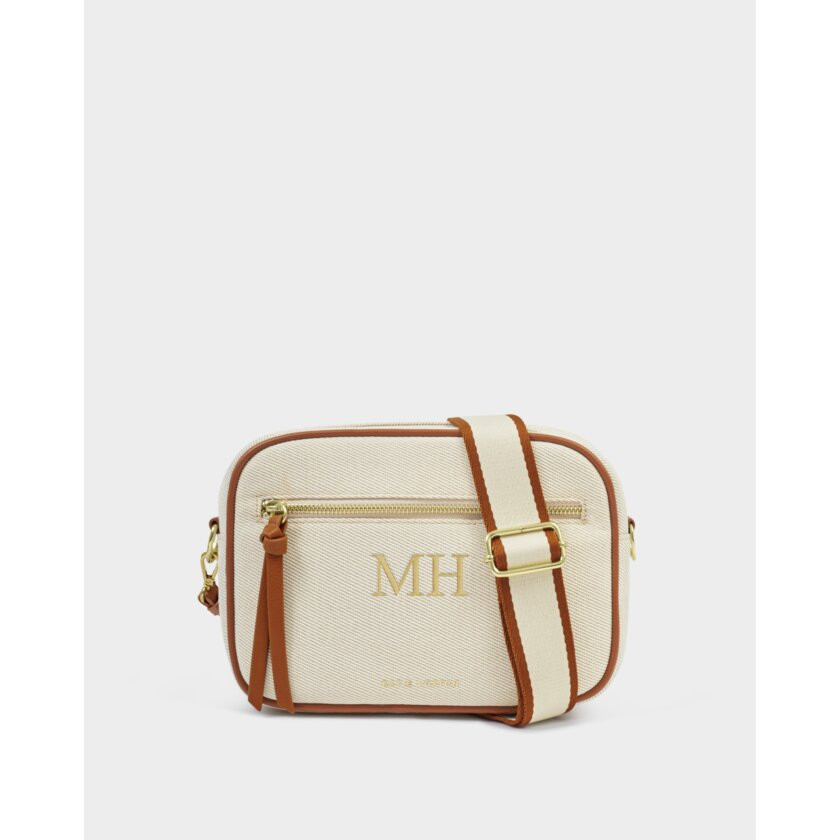 Hallie Canvas Crossbody Bag in Cognac | Katie Loxton Ltd. (UK)