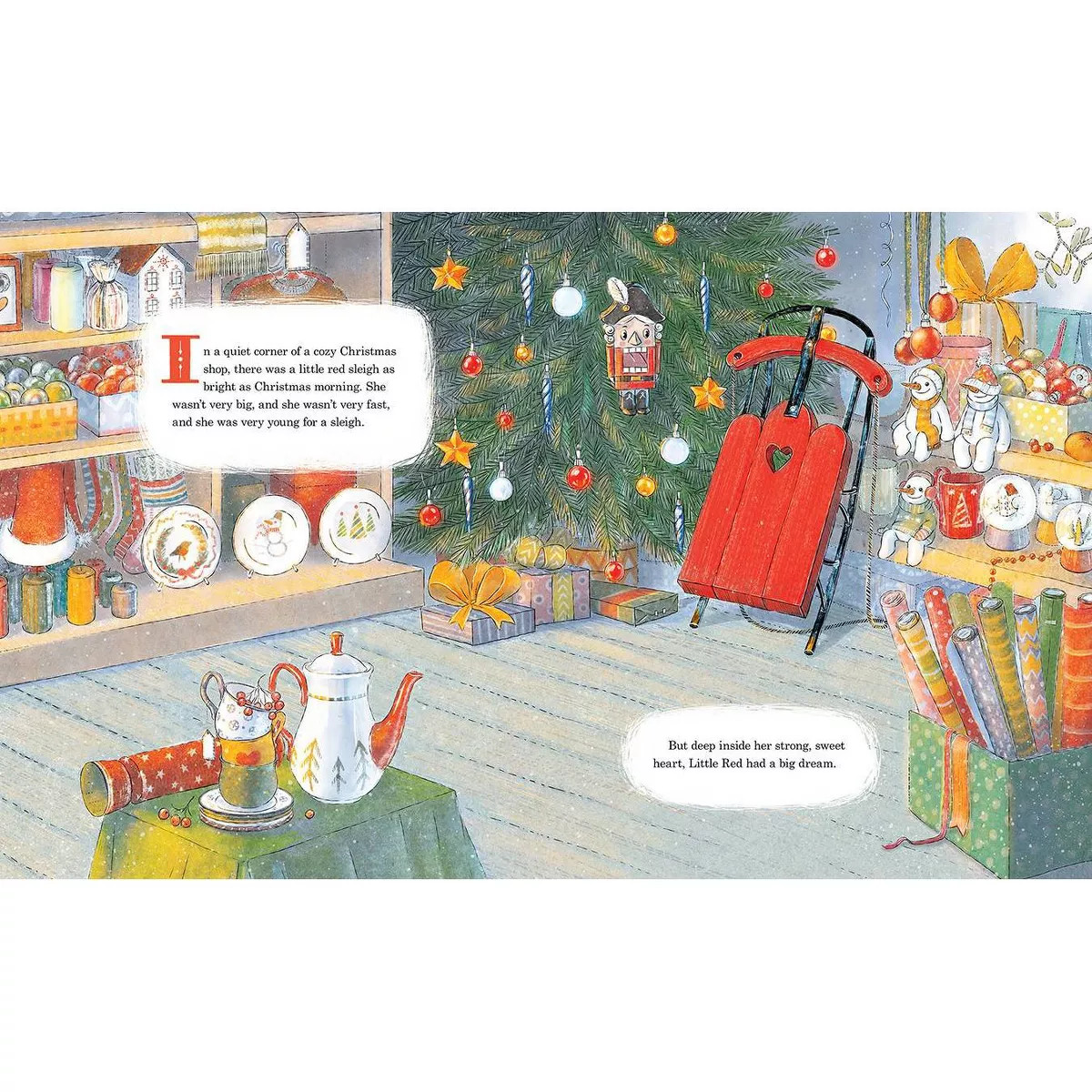 Little Red Sleigh - by Erin Guendelsberger (Hardcover) | Target