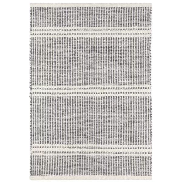Striped Handmade Flatweave Gray Area Rug | Wayfair North America