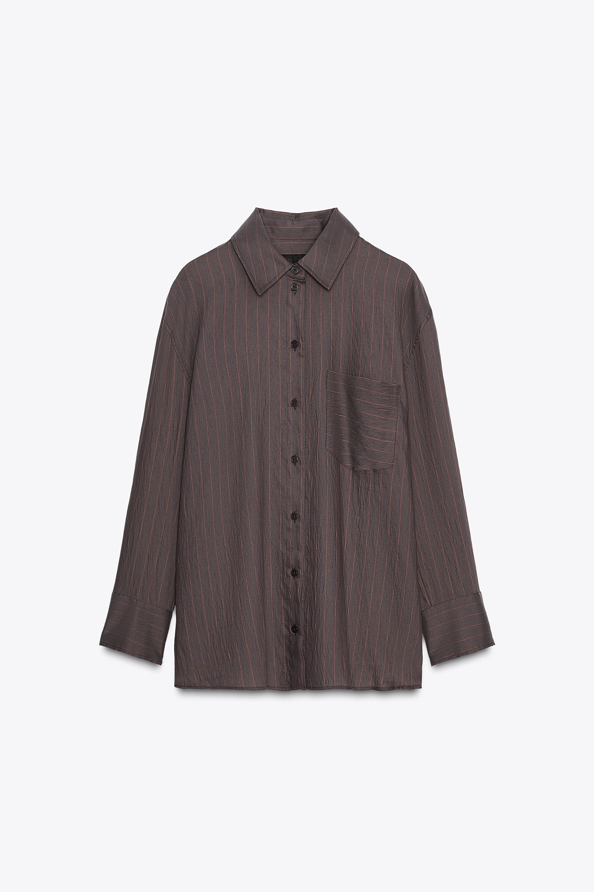 ZW COLLECTION OVERSIZED STRIPED SHIRT | Zara US