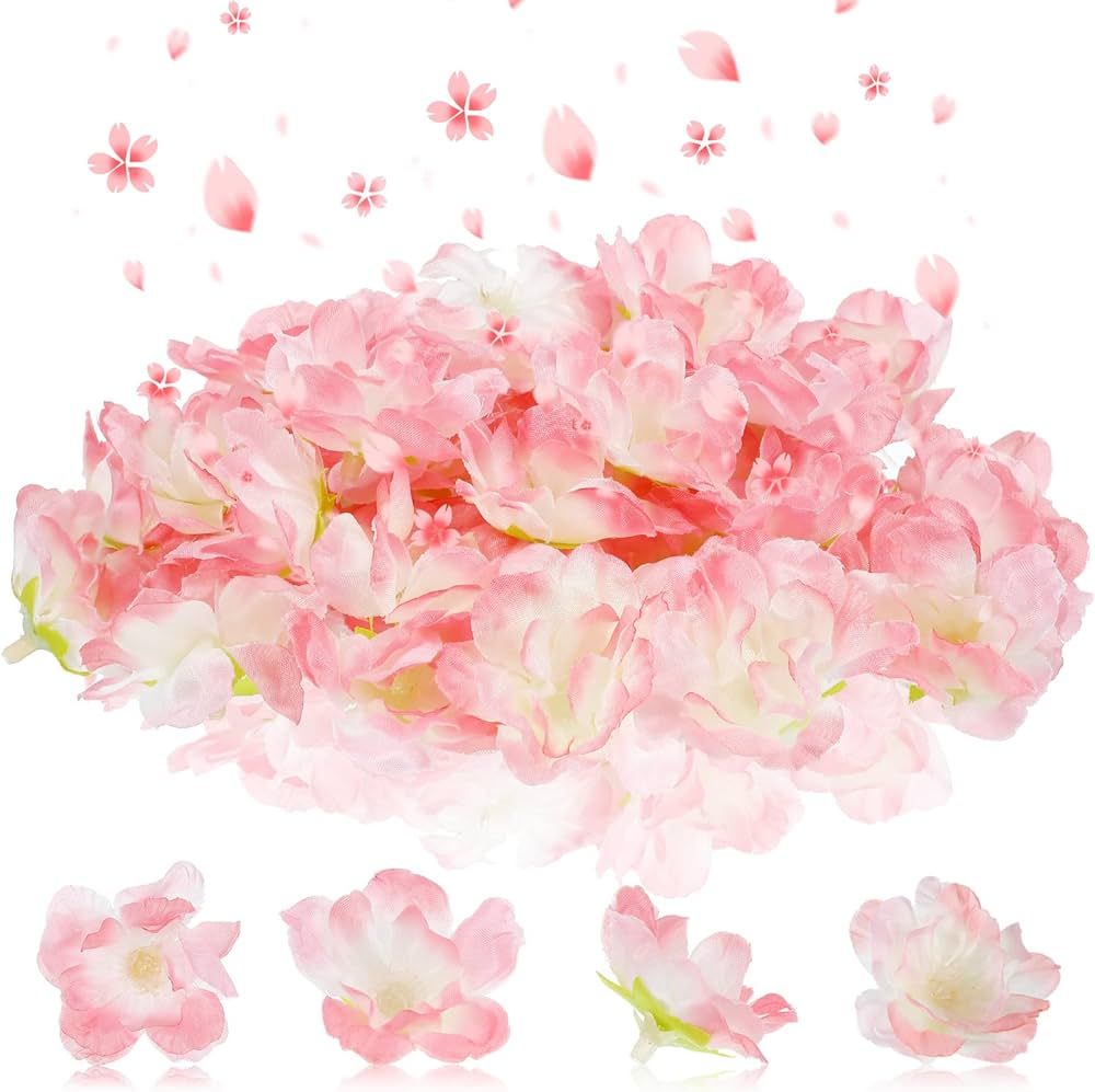 100 Pcs Cherry Blossom Petals Artificial Cherry Blossom Fake Cherry Blossom Flowers Peony Daisy D... | Amazon (US)