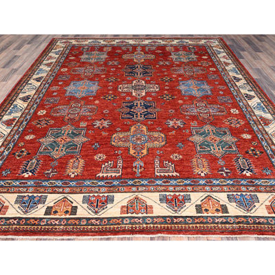 Wickes One-of-a-Kind 8'2" X 9'10" New Age Wool Area Rug Red | Wayfair North America