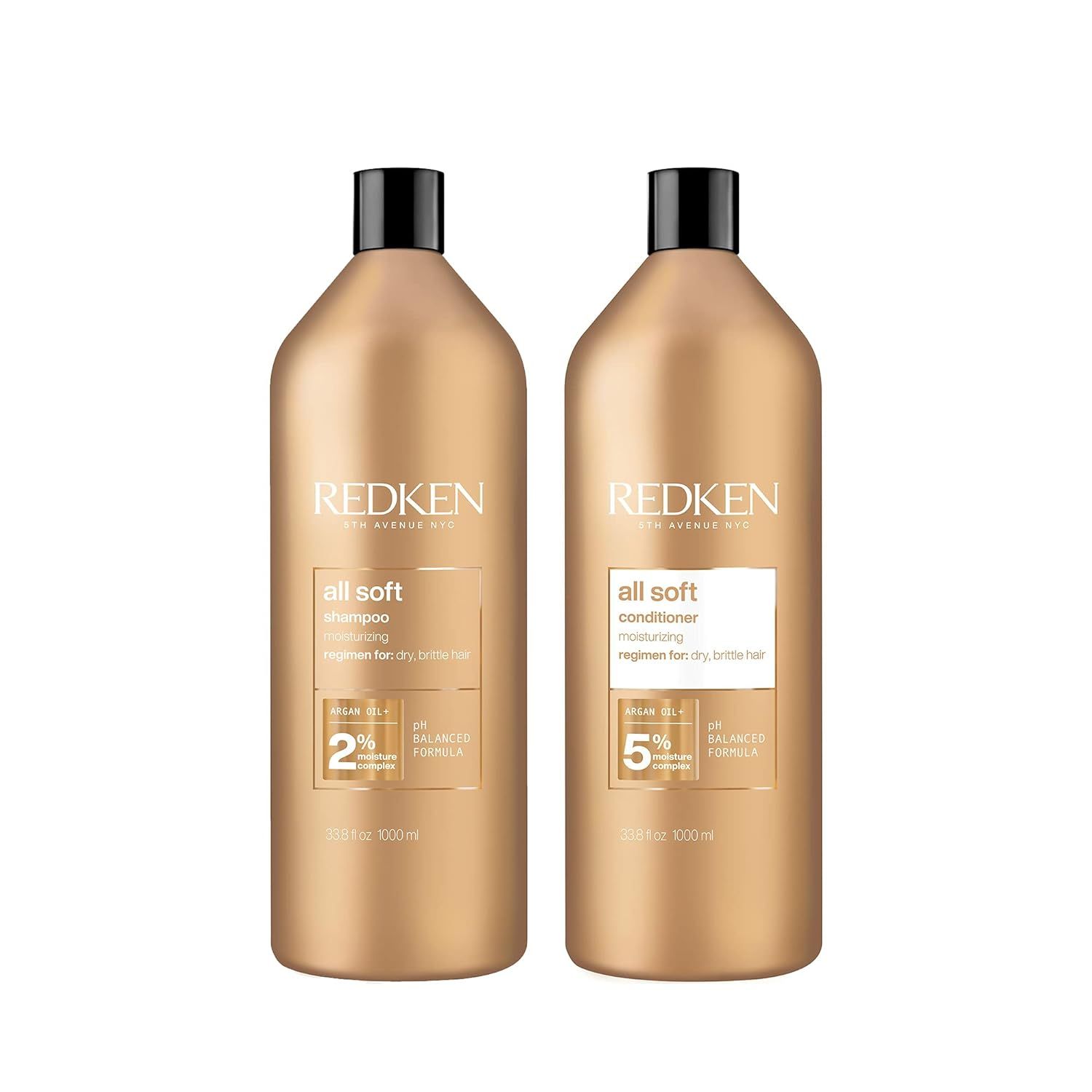 REDKEN All Soft Shampoo & Conditioner Set | For Dry/Brittle Hair | Provides Intense Softness and ... | Amazon (US)