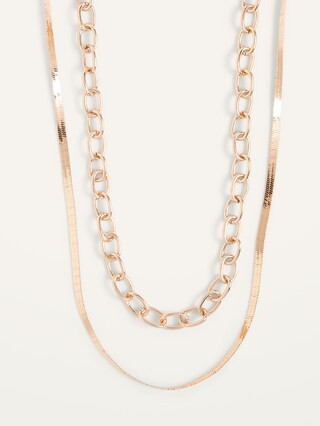 Gold-Toned Necklace 2-Pack for Women | Old Navy (US)