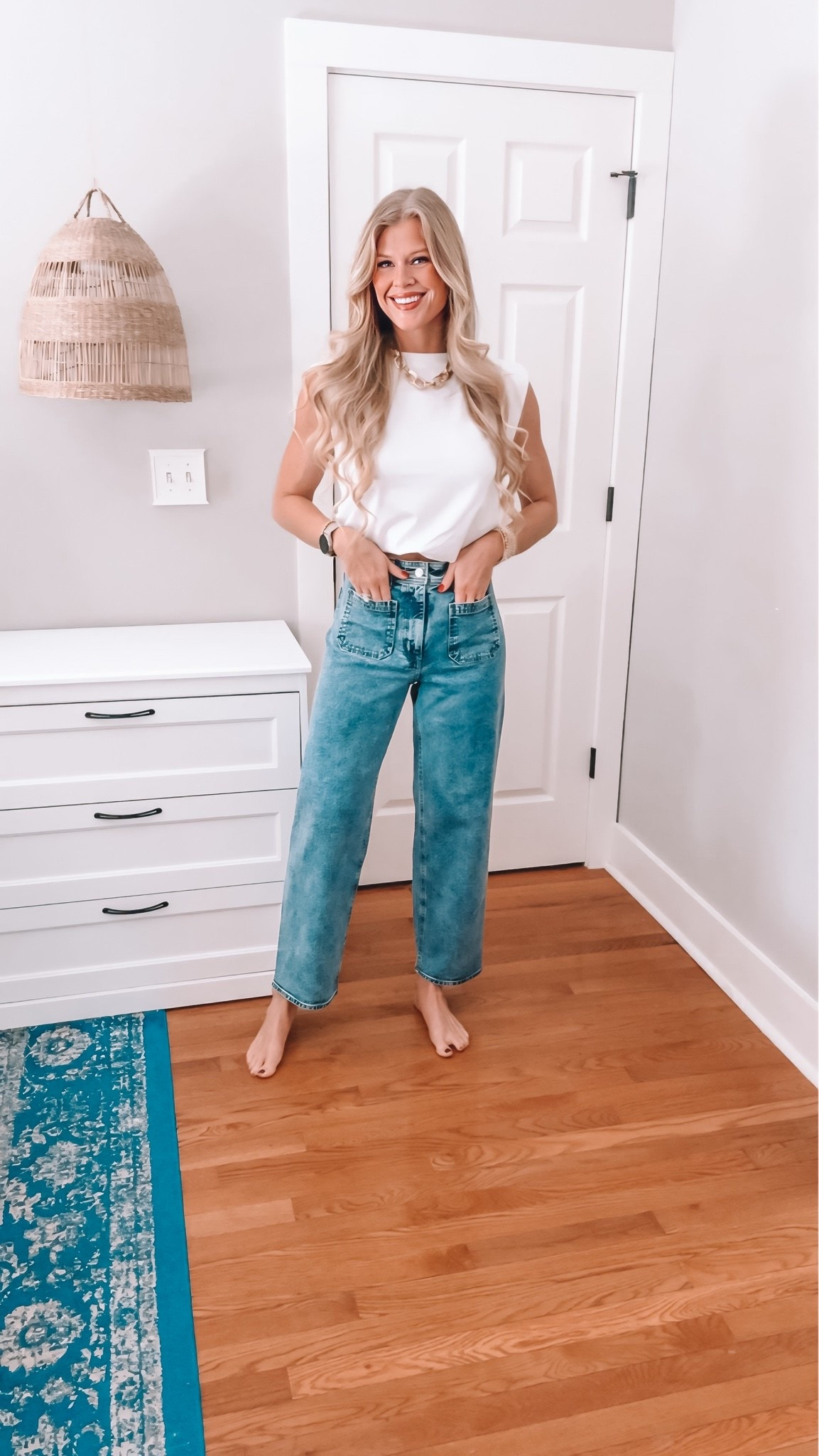 $35 versus $138… you can’t beat that 👏🏼 These jeans are SO GOOD - they have the most flattering front pockets and the perfect amount of stretch!

I’m wearing size 4!

#momjeans #targetstyle #casualoutfitideas #casualoutfits
mom jeans, straight jeans, look for less, anthropologie denim, fall casual outfit, amazon outfit, mom outfit, mom ootd, amazon haul, look for less, millennial style, mom fashion, affordable style

#LTKootd #LTKgrwm #LTKTall