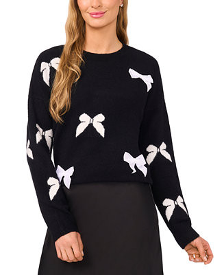 Women's Bow Appliqué Sweater | Macy's
