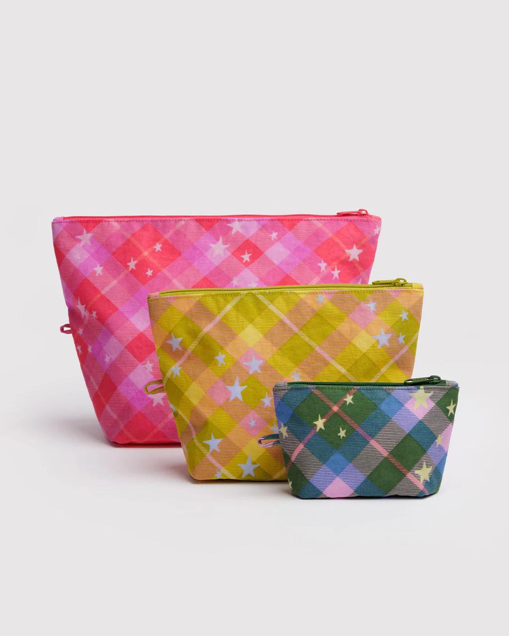Go Pouch Set - Star Plaid | ban.do