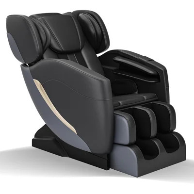 Full Body Zero Gravity Massage Chair, 6 Auto Modes, Foot Heat Massage, Bluetooth, Black | Wayfair North America
