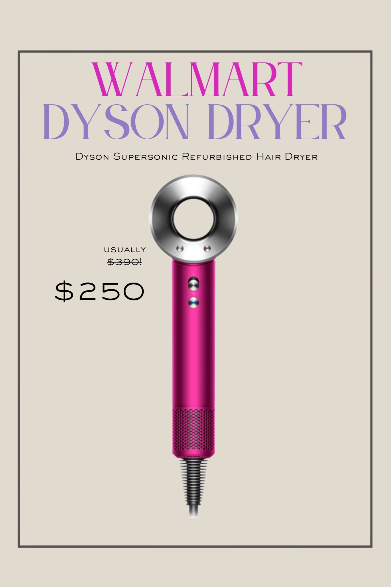 The Dyson Hair Dryer is on sale at @walmart #walmartpartner !!

#ad

Walmart, Walmart finds, Walmart beauty, dyson supersonic hair dryer, betterwithchardonnay, Steph Joplin

#LTKhome #LTKstyletip #LTKbeauty