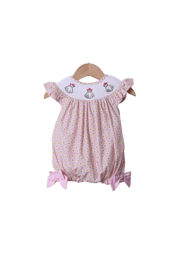Smocked Floral Cowgirl Ghost Bubble | The Smocked Flamingo