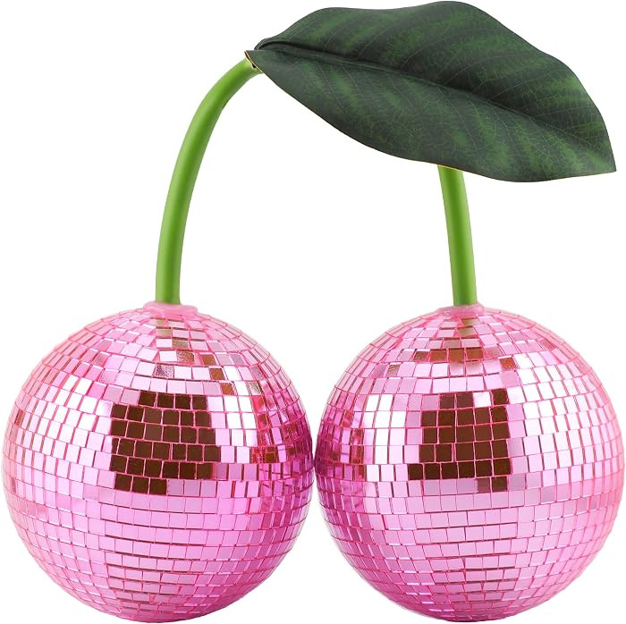 Disco Ball Cherry Disco Mirror Ball Hanging Reflects Light for DJ Club Stage Bar Party Wedding Ho... | Amazon (US)