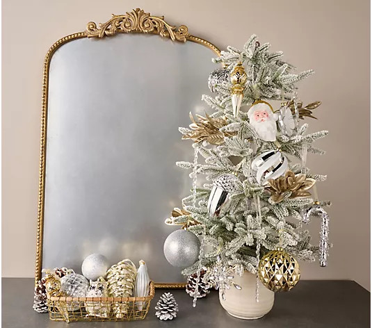 70-Piece Decorative Ornament Set w/ Storage Box by Kim Gravel - QVC.com | QVC
