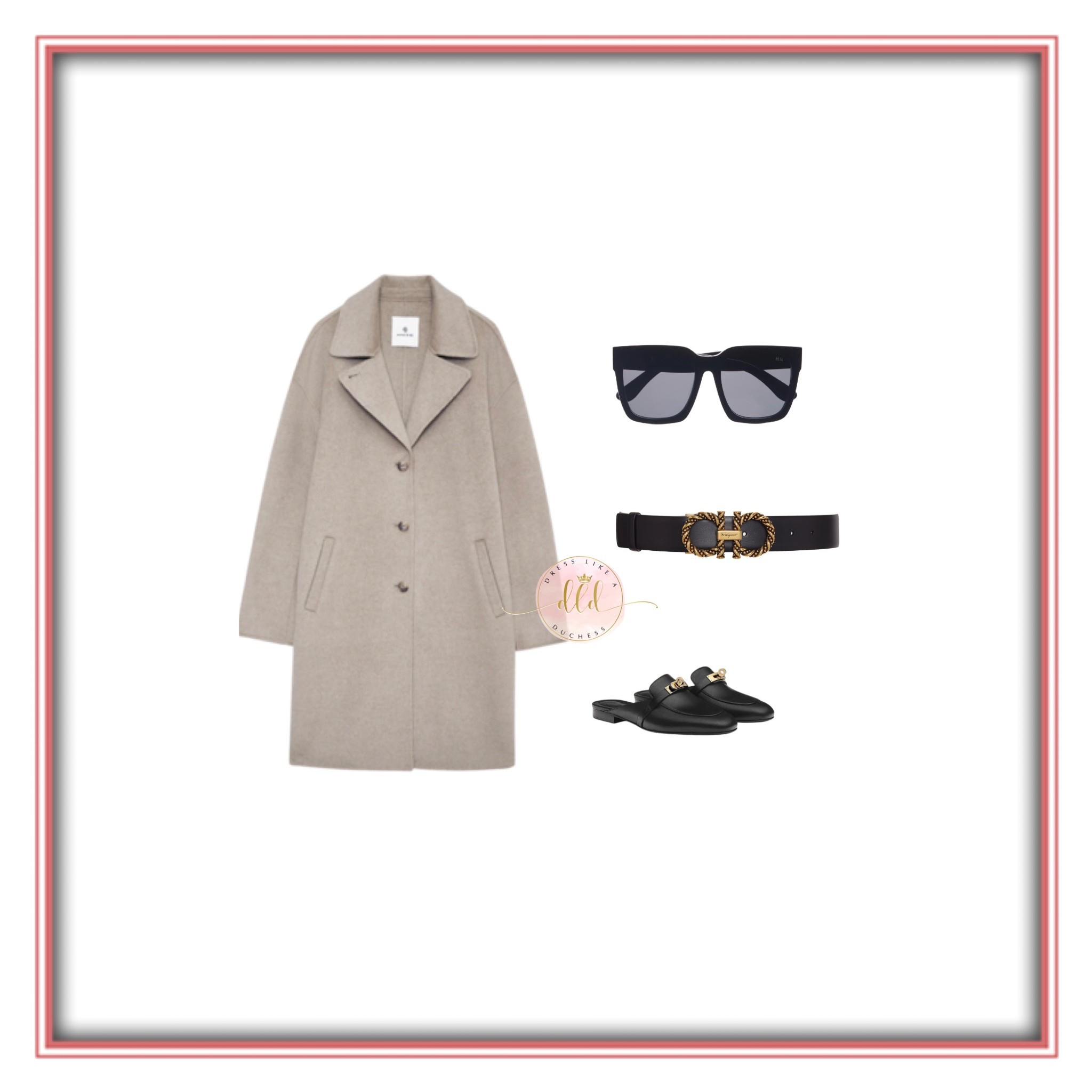 10/13/25 Meghan Markle visiting Gloria Steinem’s house in New York wearing Anine Bing Portia coat in oatmeal 