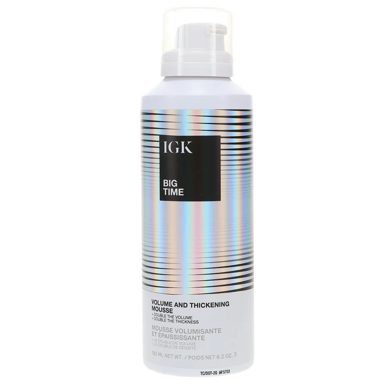 IGK Big Time Volume and Thickening Mousse 6.2 oz | Walmart (US)
