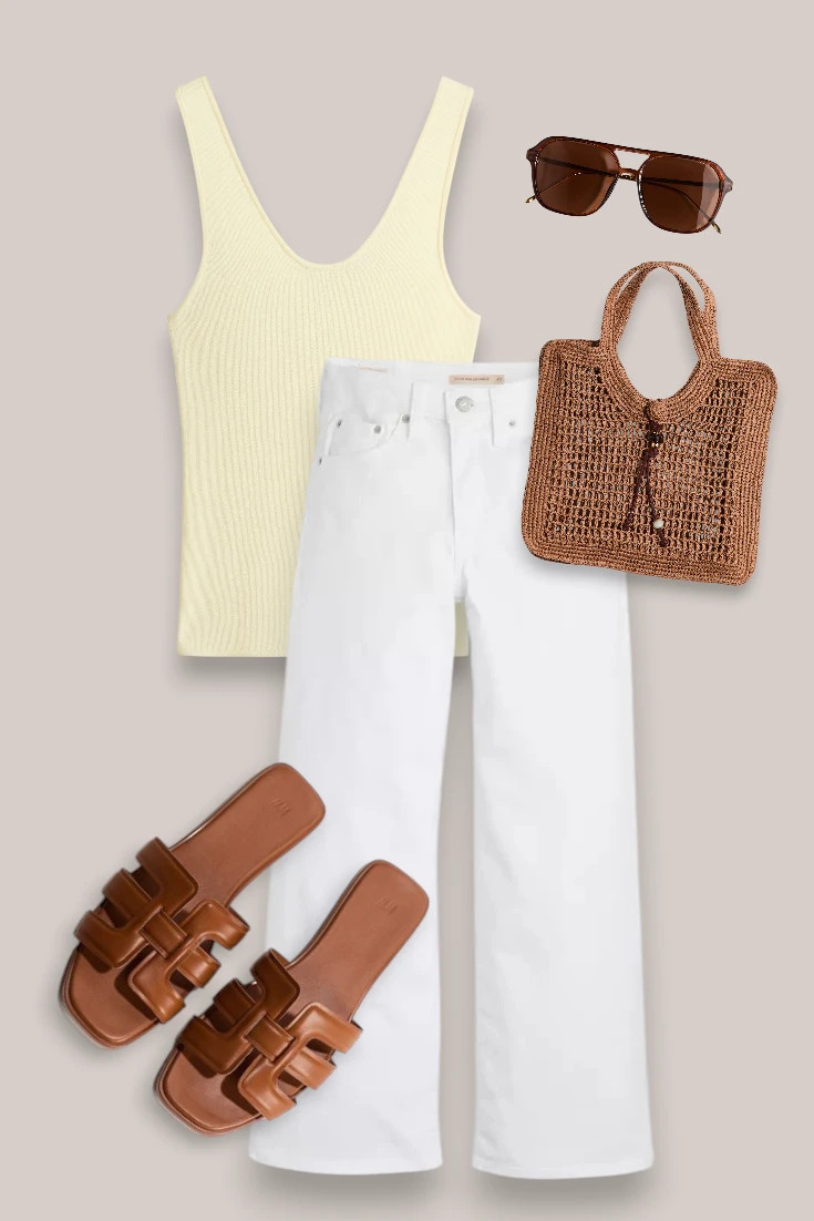 White Jeans and Butter Yellow Top Outfit  

 #LTKsummer #LTKjeans #LTKstyletip